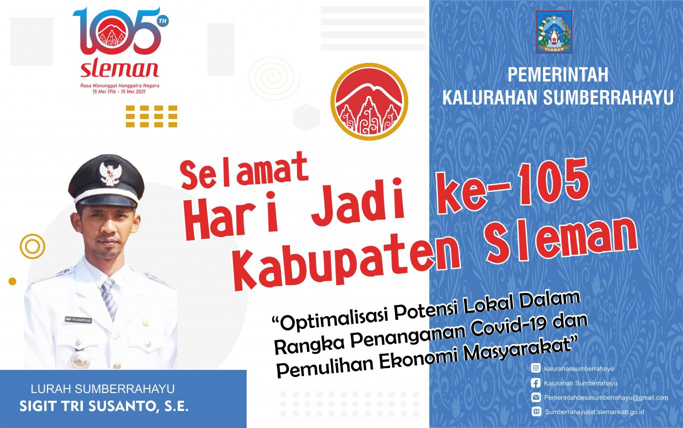 Selamat Hari Jadi Kabupaten Sleman ke 105