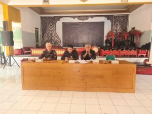 Musyawarah Pembentukan Panitia Penjaringan dan Penyaringan Pengisian Pamong Kalurahan Sumberrahayu